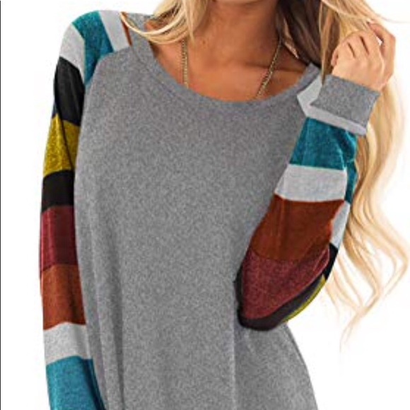 Color Block Striped Sleeve Dress - Picture 1 of 4